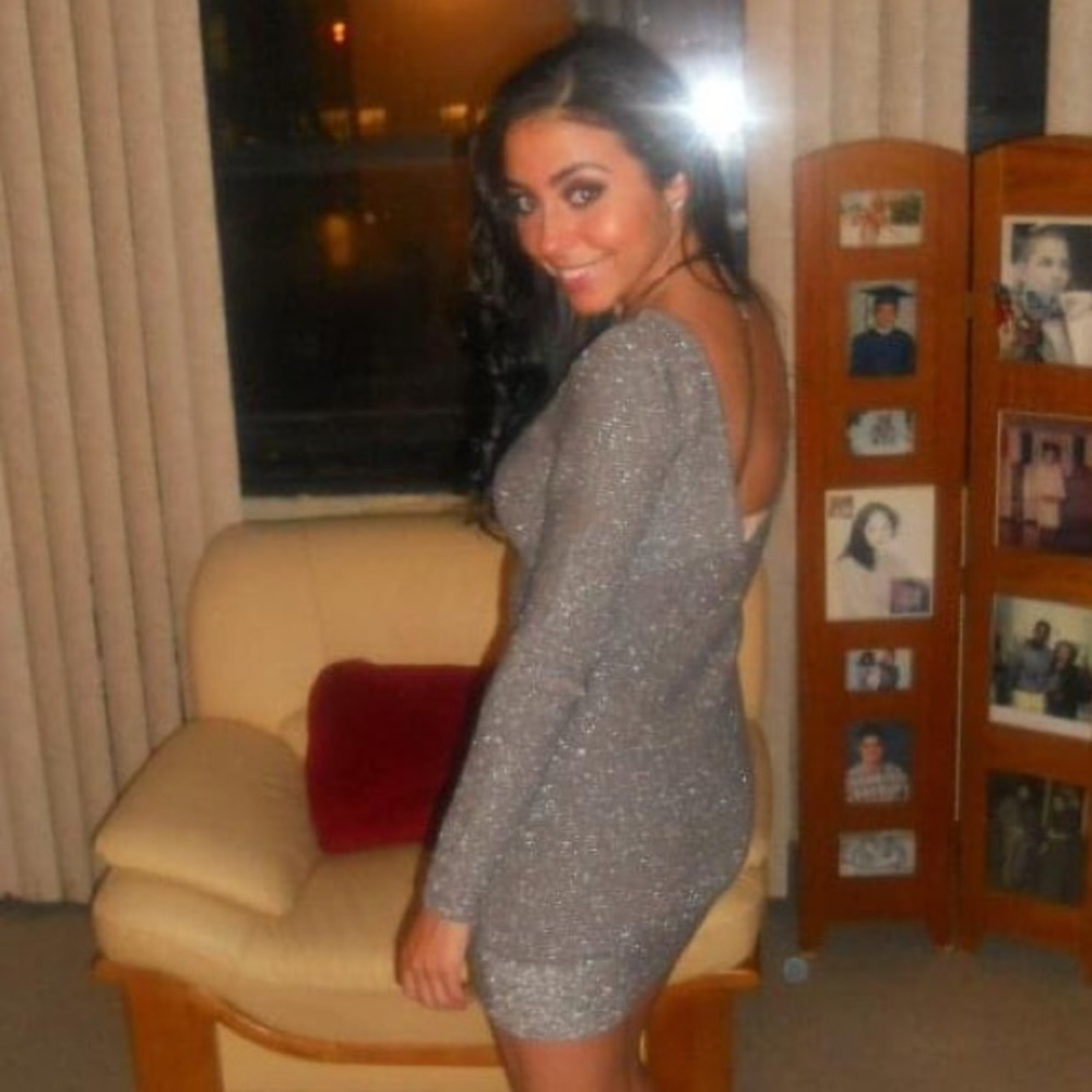 MODA International metallic silver mini dress - Picture 4 of 4